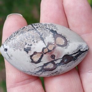 New Natural Scenic Stone Olive Pendant.
